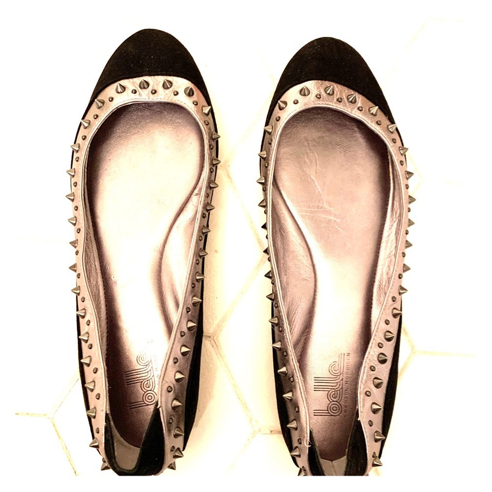 Belle by Sigerson Morrison Black Suede Flats